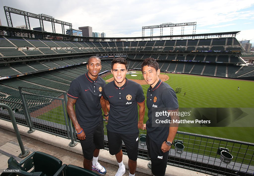 Manchester United Players Promote A Game In Denver