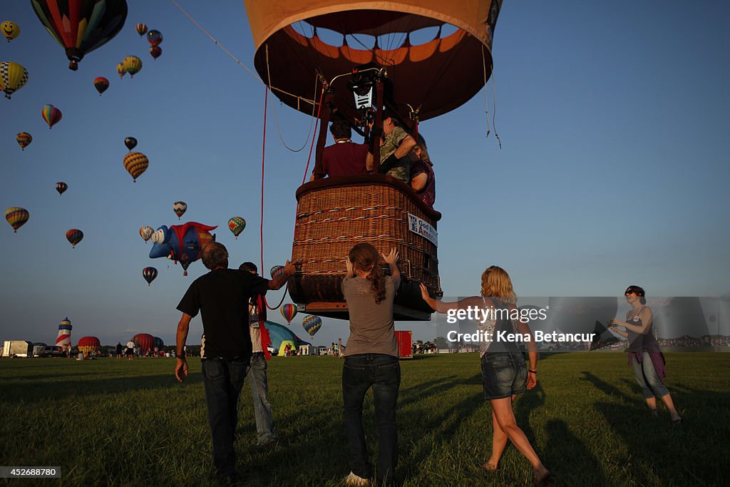 Annual Hot Air Balloon Festival Held In Readington, New Jersey