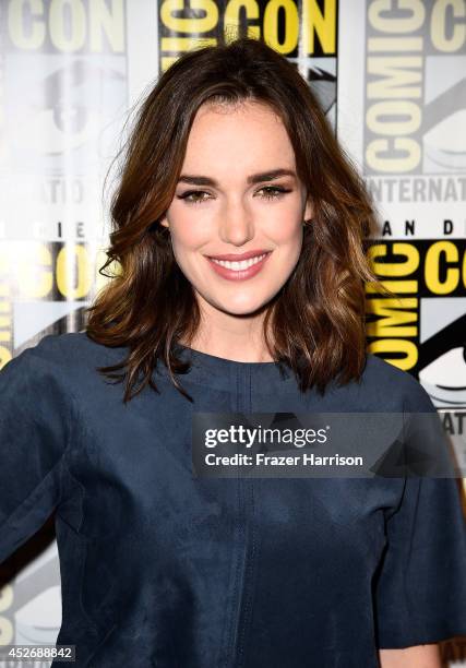 Actress Elizabeth Henstridge attends "Marvel's Agents Of S.H.I.E.L.D." & "Marvel's Agent Carter" during Comic-Con International 2014 at Hilton...