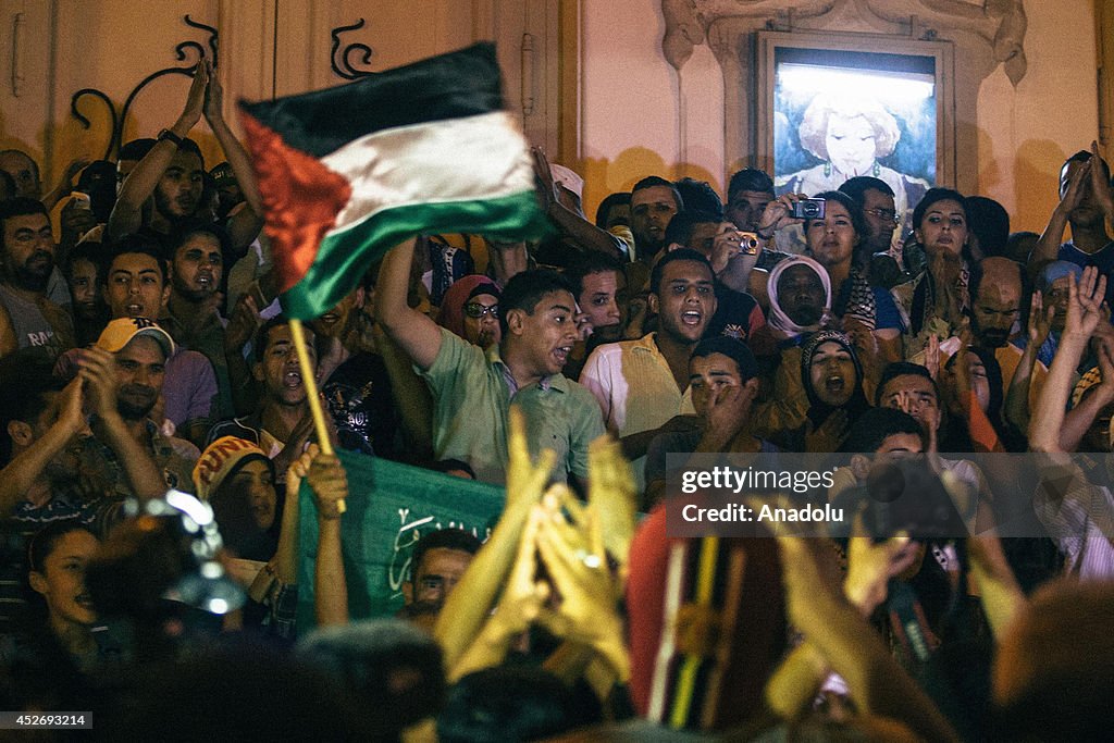 Pro-Palestinians in Tunisia protest Israeli attacks on Gaza