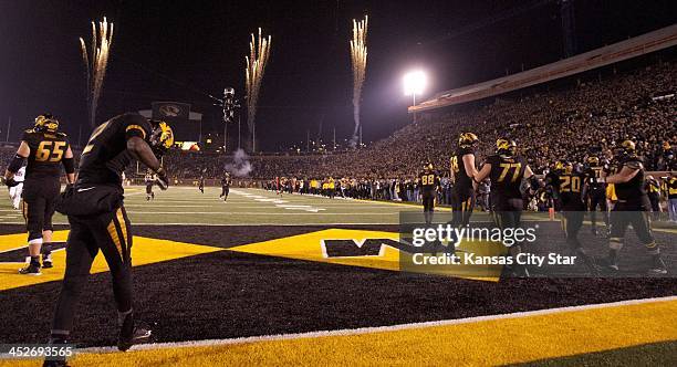 With fireworks going off in the background, Missouri running back Henry Josey's game-winning touchdown agaisnt Texas A&M touches off a celebration at...