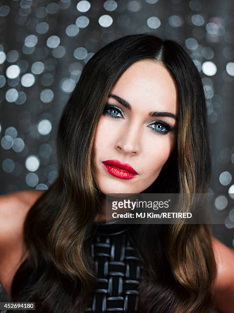 Actress Megan Fox poses for a portrait at the Getty Images Portrait Studio powered by Samsung Galaxy at Comic-Con International 2014 at Hard Rock...
