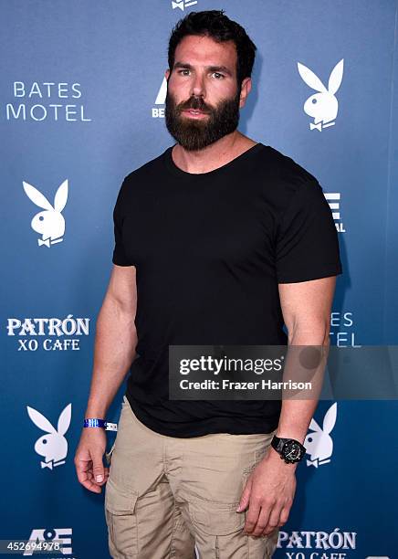 Professional poker player Dan Bilzerian attends Playboy and A&E "Bates Motel" Event during Comic-Con International 2014 on July 25, 2014 in San...