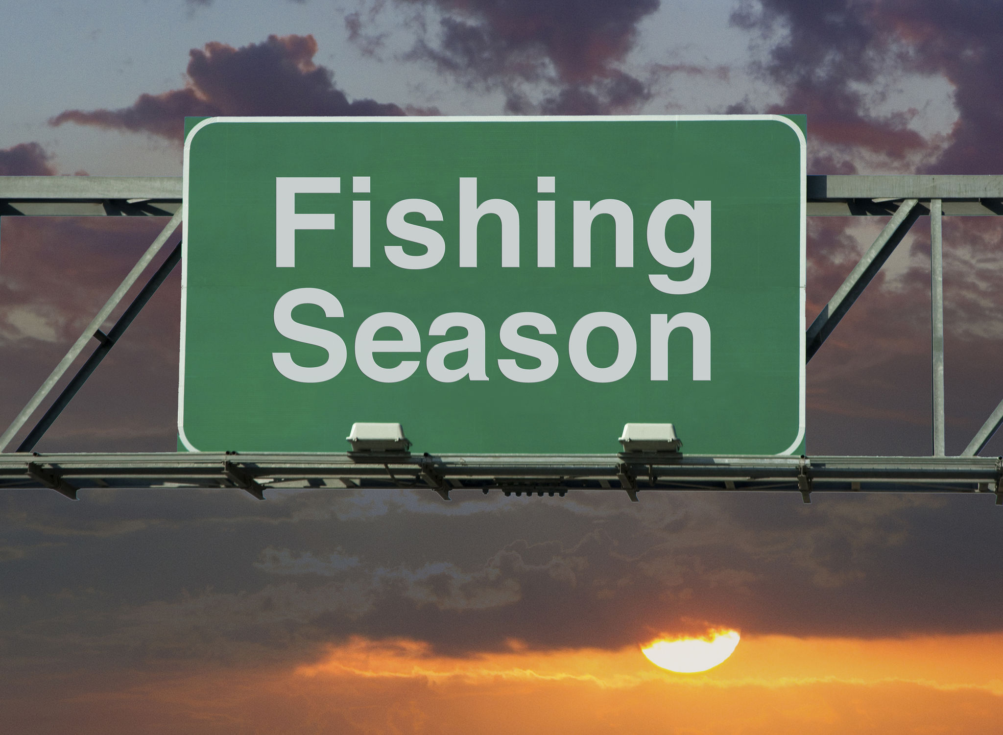 fishing season sign