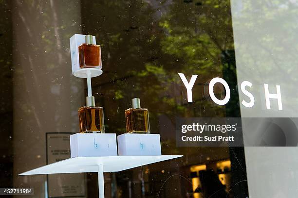 Signage dedicated to Yosh Han at Barney's New York on July 25, 2014 in Seattle, Washington.