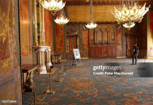 In the Music Room at the Royal Pavilion on July 14, 2014 in Brighton, England. Throughout 2014 the First World War's Centenary will be remembered.