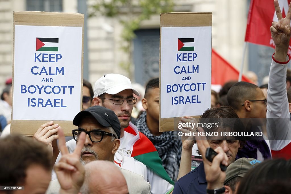 FRANCE-ISRAEL-PALESTINIANS-CONFLICT-GAZA-DEMO