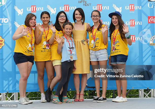 Marta Gastini attends the Giffoni Film Festival photocall on July 26, 2014 in Giffoni Valle Piana, Italy.