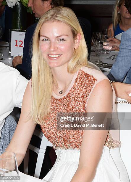 Carolin Hauskeller attends Audi International at Guards Polo Club, near Windsor, to support England as it faces Argentina for the Coronation Cup on...