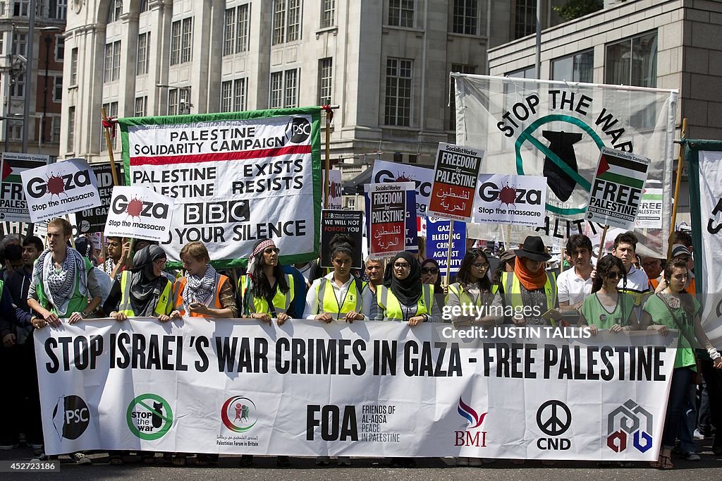 BRITAIN-PALESTINIANS-ISRAEL-CONFLICT-GAZA-PROTEST