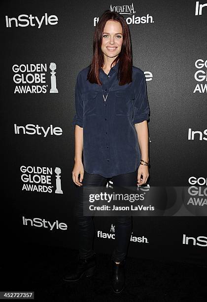 Actress Katia Winter attends the Miss Golden Globe event at Fig & Olive Melrose Place on November 21, 2013 in West Hollywood, California.