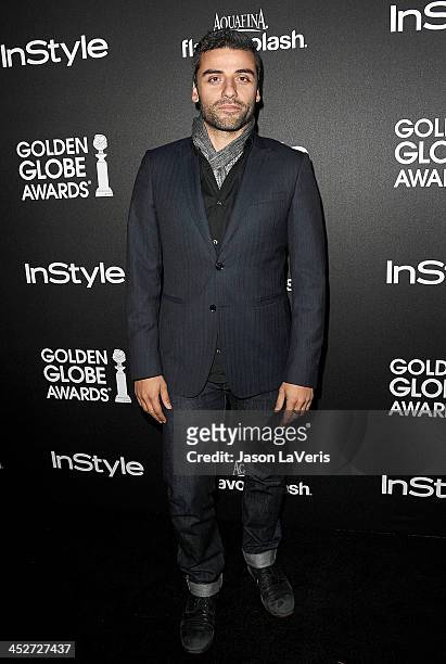 Actor Oscar Isaac attends the Miss Golden Globe event at Fig & Olive Melrose Place on November 21, 2013 in West Hollywood, California.