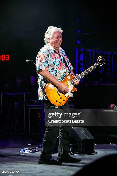 Mick Ralphs of Bad Co. Performs at DTE Energy Music Theater on July 25, 2014 in Clarkston, Michigan.
