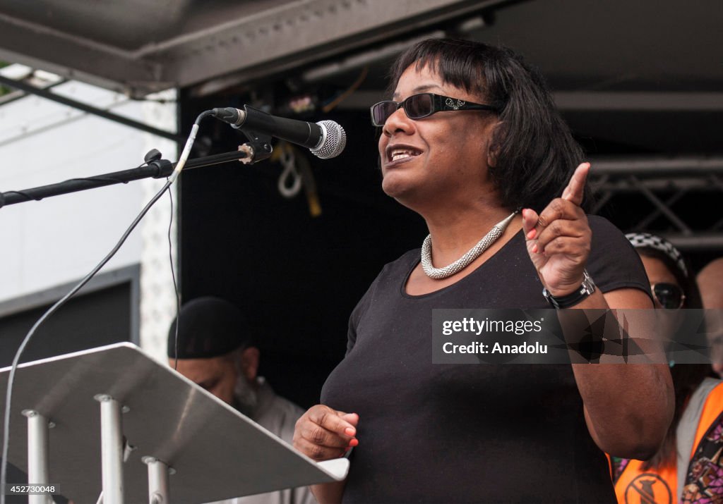 Pro-Palestinians in London protest Israeli attacks on Gaza