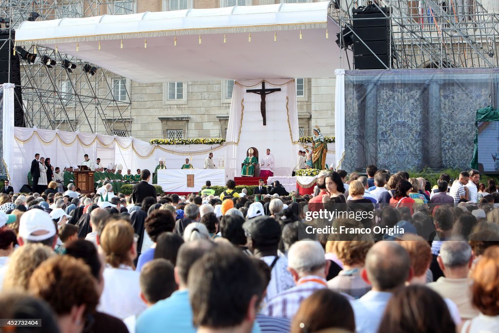 Pope Francis Visits Caserta