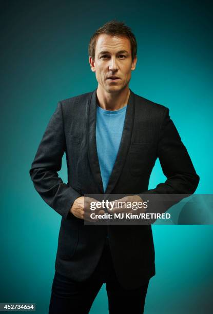 Actor Tobias Menzies poses for a portrait at the Getty Images Portrait Studio powered by Samsung Galaxy at Comic-Con International 2014 at Hard Rock...