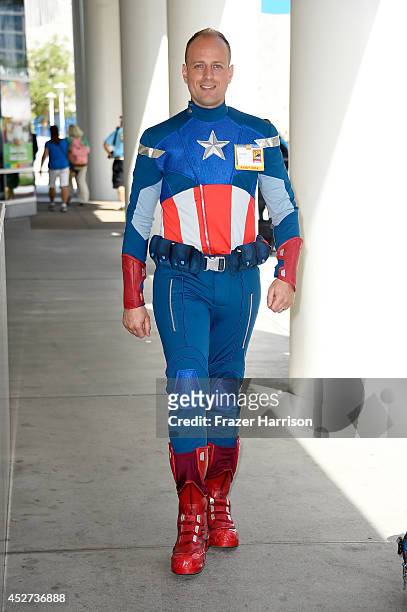 Cosplayer attends Day 3 of Comic-Con International 2014 on July 26, 2014 in San Diego, California.