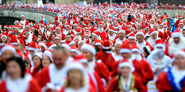 GBR: Annual Five Kilometer Santa Dash In Liverpool