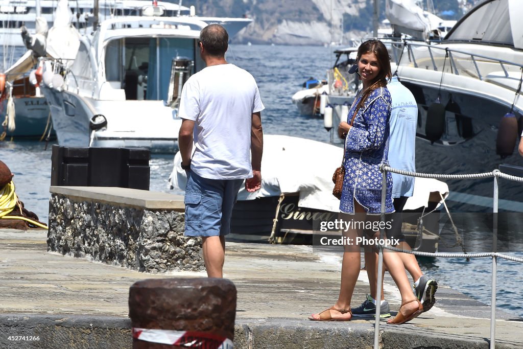 Celebrity Sightings In Portofino