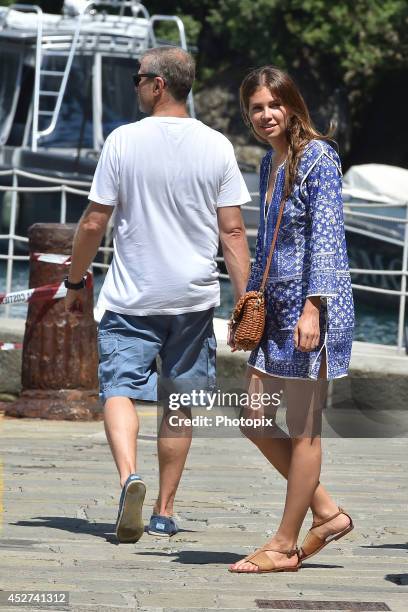 Дарья Жукова и Роман Абрамович на отдыхе в Портофино