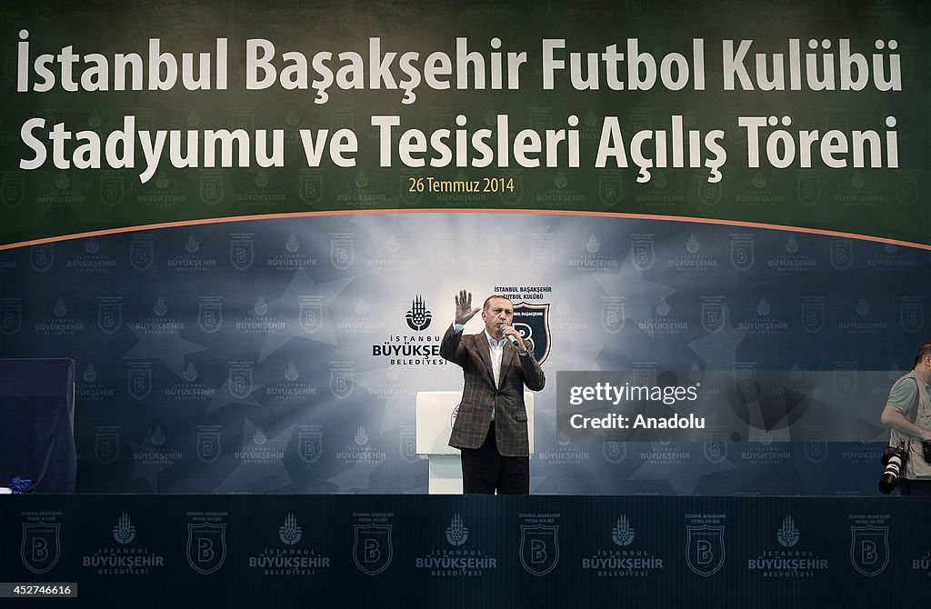 The opening ceremony of Basaksehir Fatih Terim stadium in Istanbul