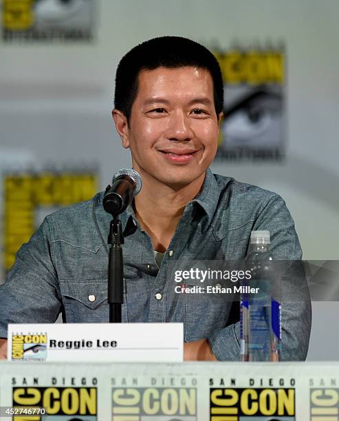 Actor Reggie Lee attends the "Grimm" season four panel during Comic-Con International 2014 at the San Diego Convention Center on July 26, 2014 in San...