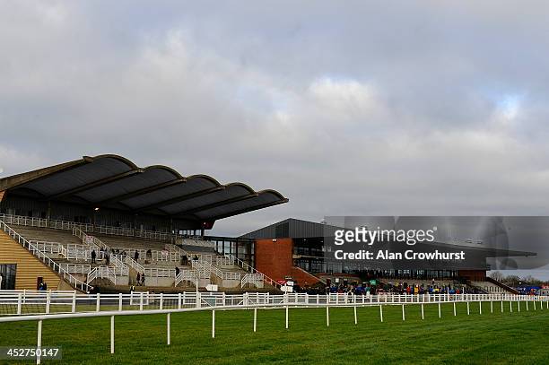General view of the grandstands at Fairyhouse racecourse on December 01, 2013 in Ratoath, Ireland.