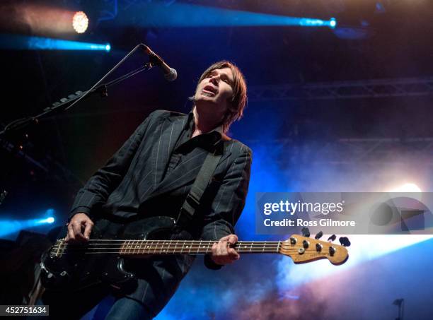 Justin Currie of Del Amitri performs on stage at Wickerman Festival at Dundrennan on July 26, 2014 in Dumfries, United Kingdom.