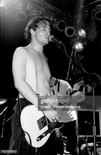 Jeff Buckley performs on stage at The Garage, Islington, London , United Kingdom, 1st September 1994.