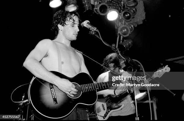 Jeff Buckley performs on stage at The Garage, Islington, London , United Kingdom, 1st September 1994.