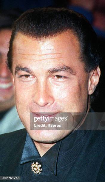 American actor Steven Seagal, circa 1990.