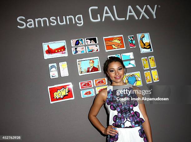 Actress Jessica Parker Kennedy attends the Samsung Galaxy VIP Lounge at Comic-Con International 2014 at Hard Rock Hotel San Diego on July 26, 2014 in...