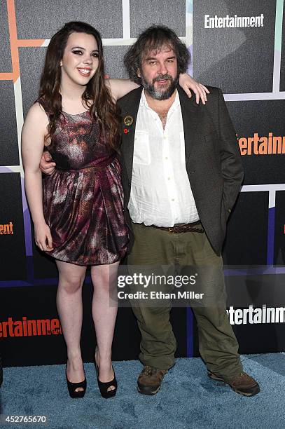 Filmmaker Peter Jackson and daughter Katie Jackson attend Entertainment Weekly's annual Comic-Con celebration at Float at Hard Rock Hotel San Diego...