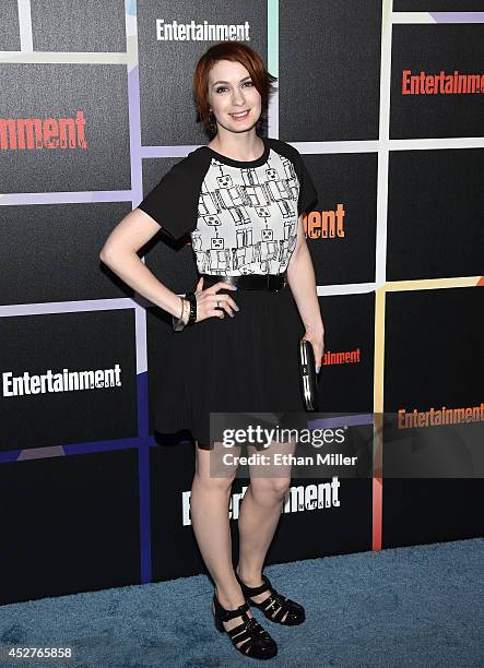 Actress Felicia Day attends Entertainment Weekly's annual Comic-Con celebration at Float at Hard Rock Hotel San Diego on July 26, 2014 in San Diego,...