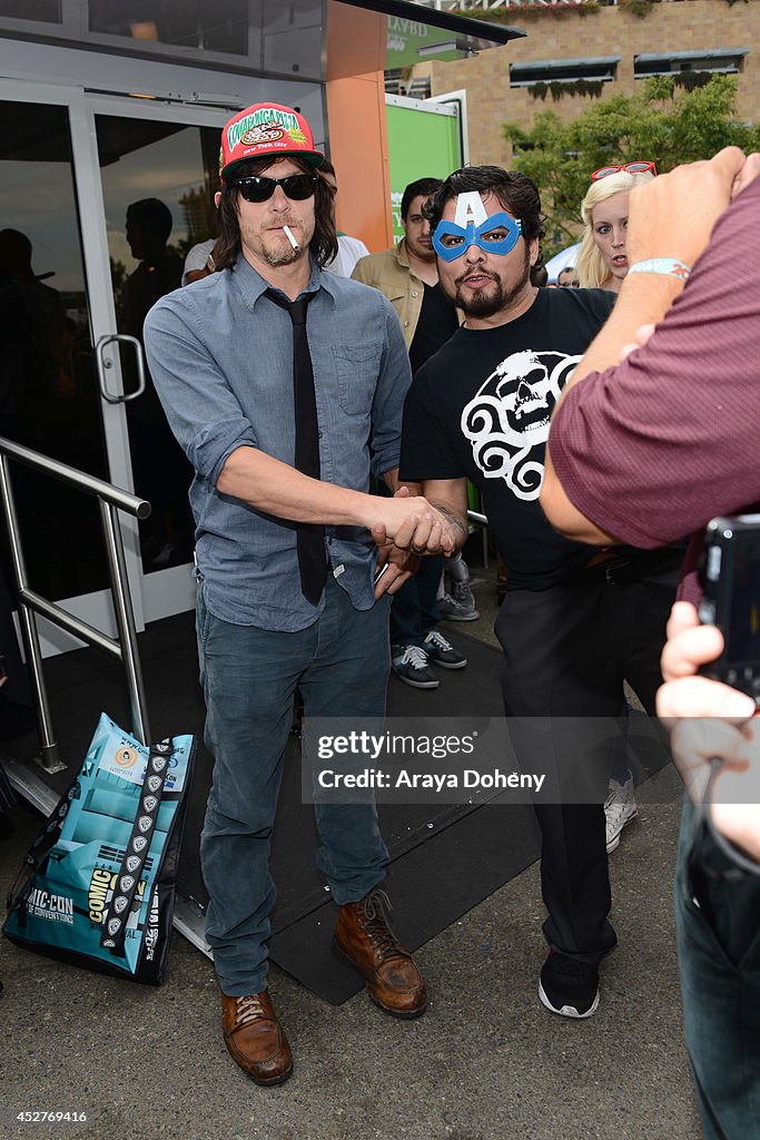 Norman Reedus And Greg Nicotero of "The Walking Dead" Name Courtyard's Cosplay King And Queen - Comic-Con International 2014