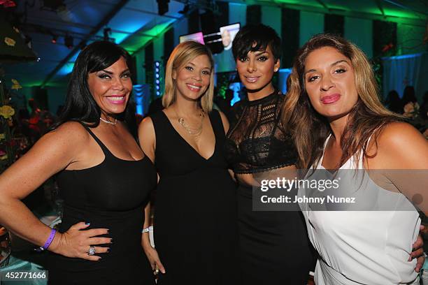 Renee Graziano, Erika Liles, Laura Govan and Marlo Gold attend the 15th annual Art for Life Gala hosted by Russell and Danny Simmons at Fairview...