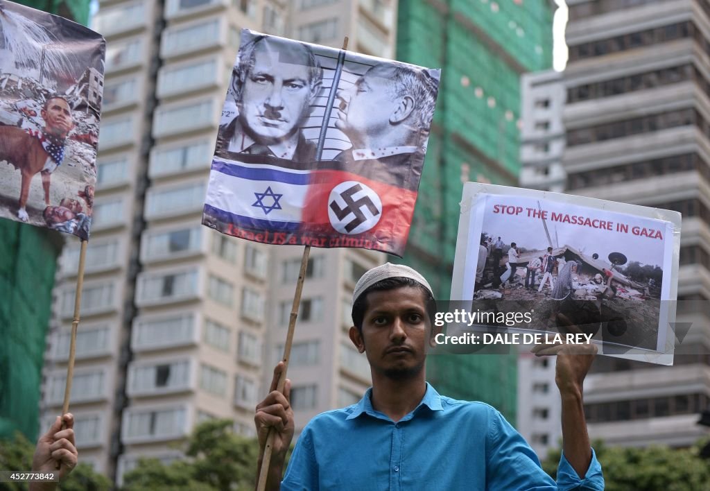 HONG KONG-ISRAEL-PALESTINIAN-CONFLICT-PROTEST