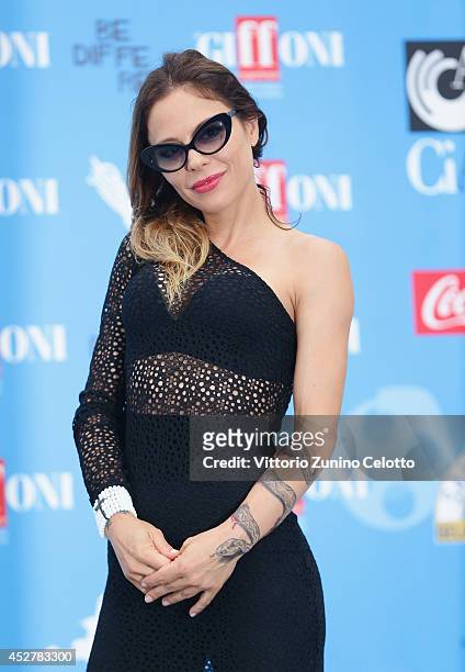 Naike Rivelli attends the Giffoni Film Festival Photocall on July 27, 2014 in Giffoni Valle Piana, Italy.