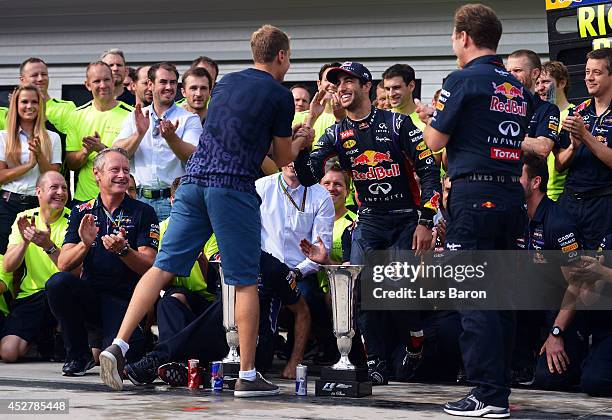 Danny Ric Vettel Rivalry Daniel Ricciardo Sebastian Vettel Photos and Premium High Res Pictures ...