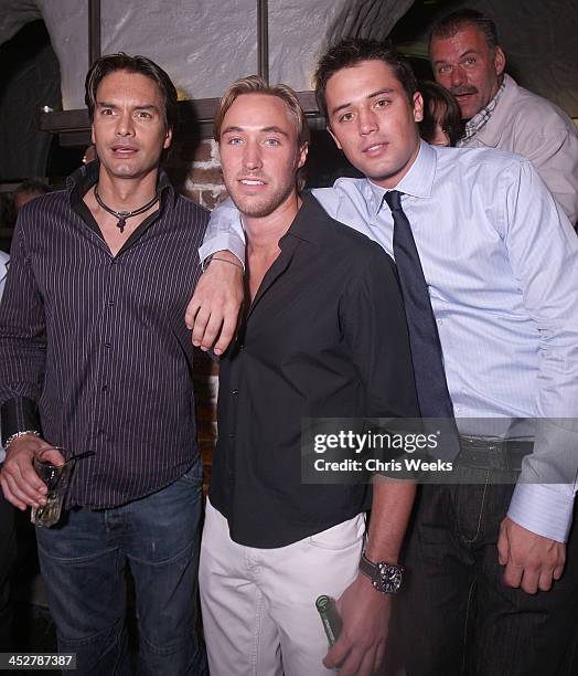 Model Marcus Schenckenberg , actors Kyle Lowder and Stephen Colletti attend the CitySpot Hollywood V.I.P. Party as part of the Hollywood Knights...