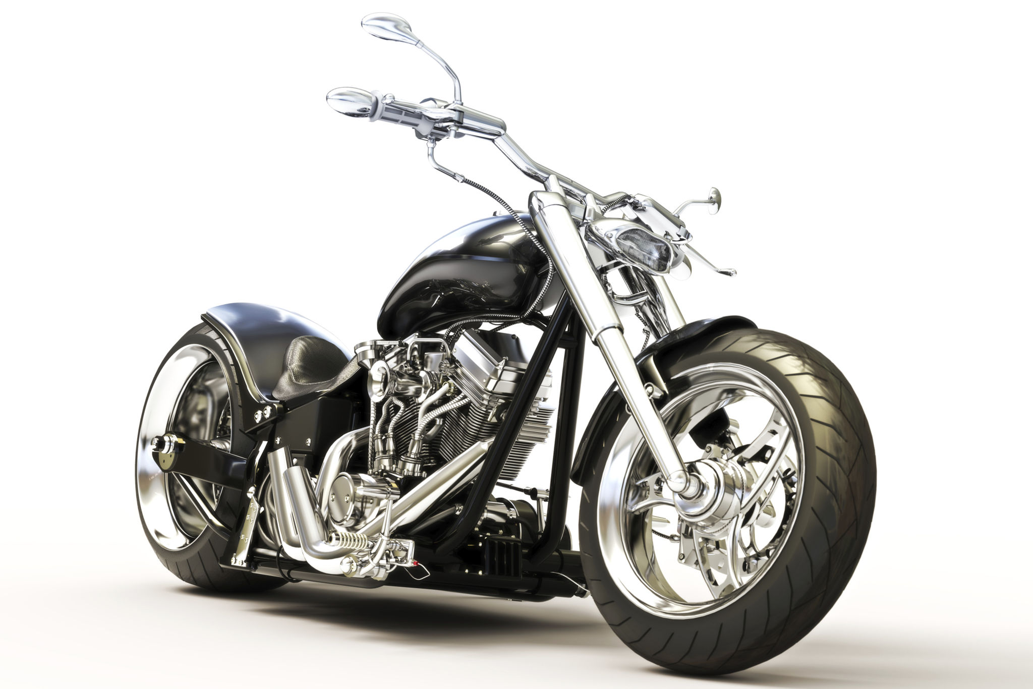 shiny motorcycle