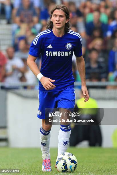Luis Felipe of Chelsea in action during the Pre Season Friendly match between FC Olimpija Ljubljana and Chelsea at Stozice stadium in Ljubljana,...