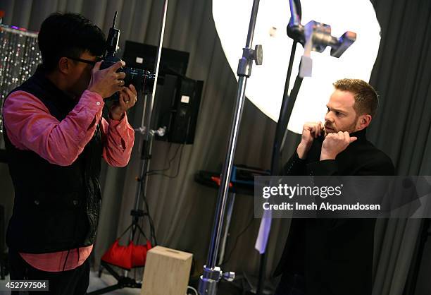 Actor Shawn Ashmore attends the Samsung Galaxy VIP Lounge during Comic-Con International 2014 at Hard Rock Hotel San Diego on July 27, 2014 in San...