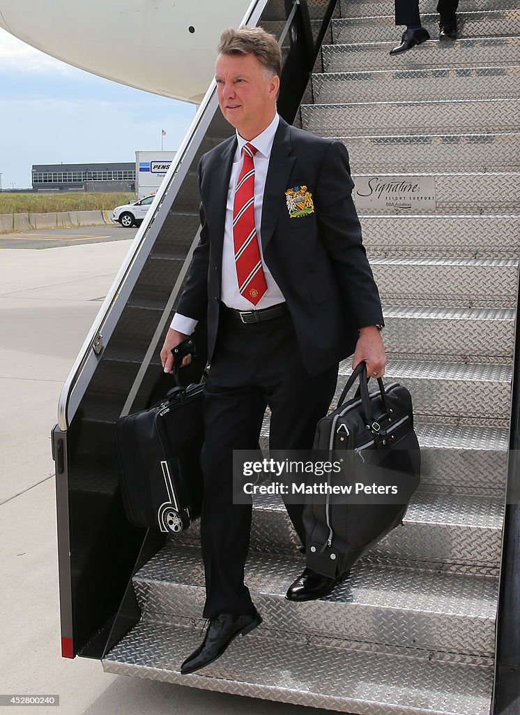 Manchester United FC Arrive In Washington - Pre-Season Tour of The USA