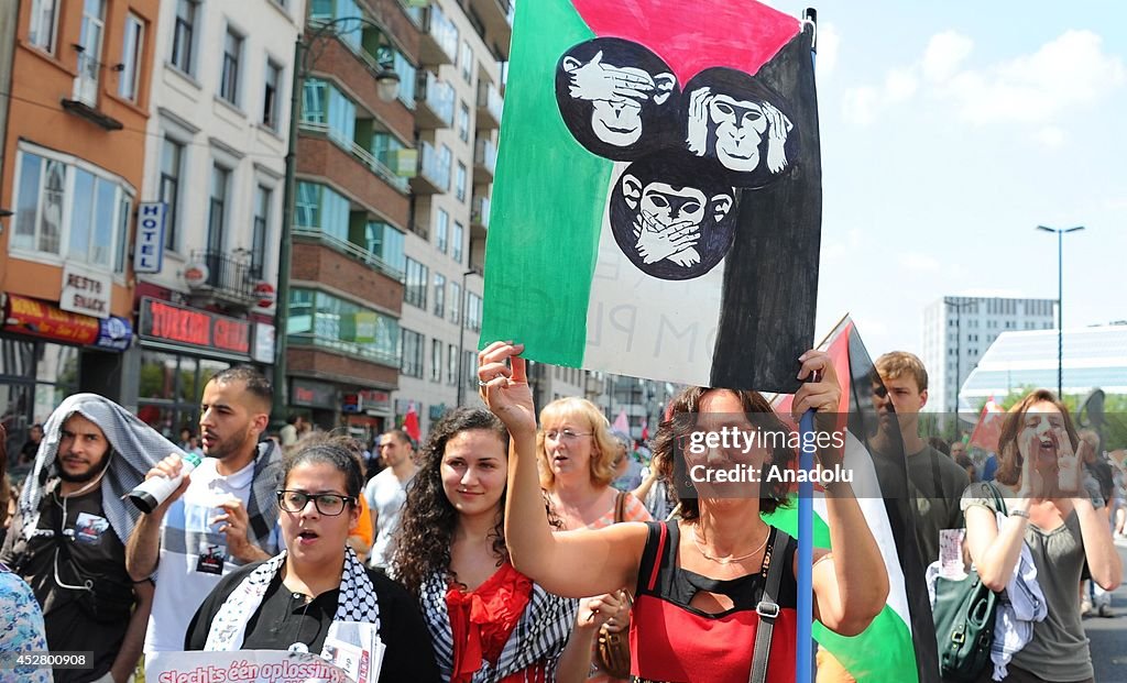Belgium protests the Israeli assaults on Gaza