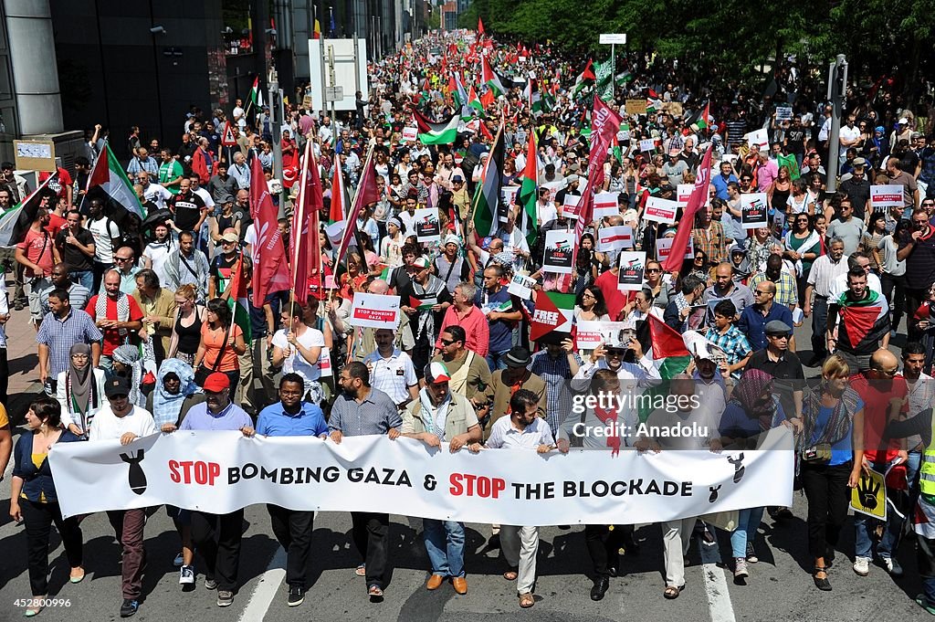 Belgium protests the Israeli assaults on Gaza