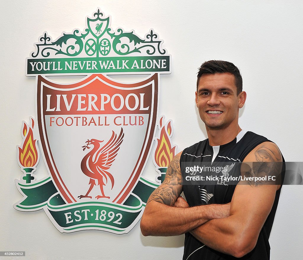 Liverpool FC Unveil New Signing Dejan Lovren
