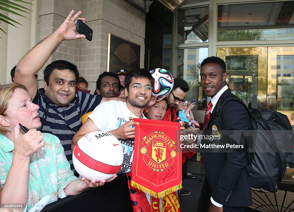 Manchester United FC Arrive in Washington - Pre-Season Tour of The USA