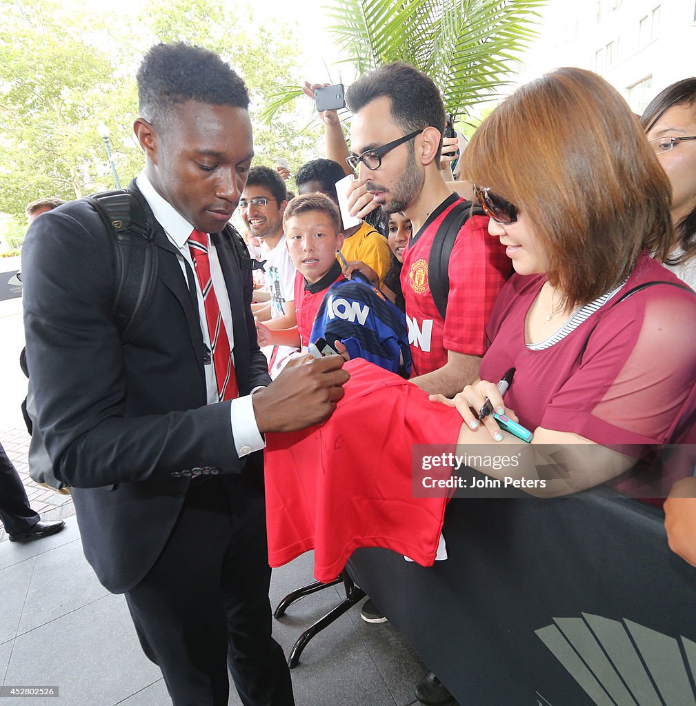 Manchester United FC Arrive in Washington - Pre-Season Tour of The USA