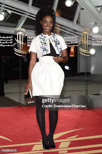 Actress Aïssa Maïga attends the 'Like Father, Like Son' premiere during the 13th Marrakech International Film Festival on December 1, 2013 in...